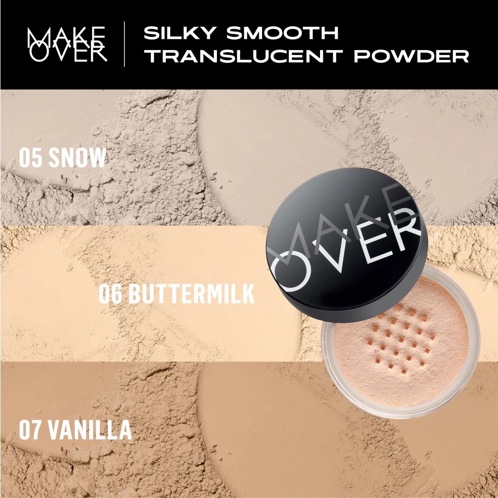 Make Over Silky Smooth Translucent Powder 35gr - 06 Buttermilk