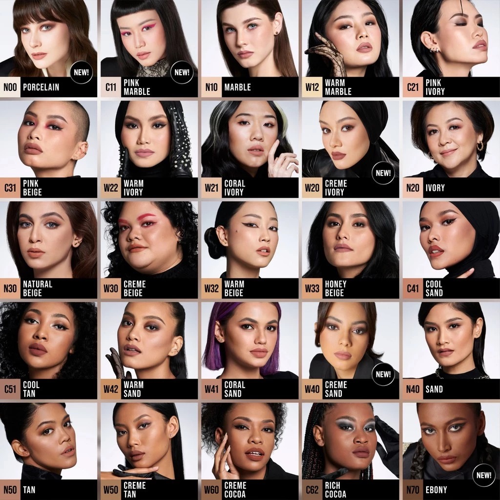 Make Over Hydrastay Prismatic Glass Cushion 24H Strongwear 12gr - N20 Ivory