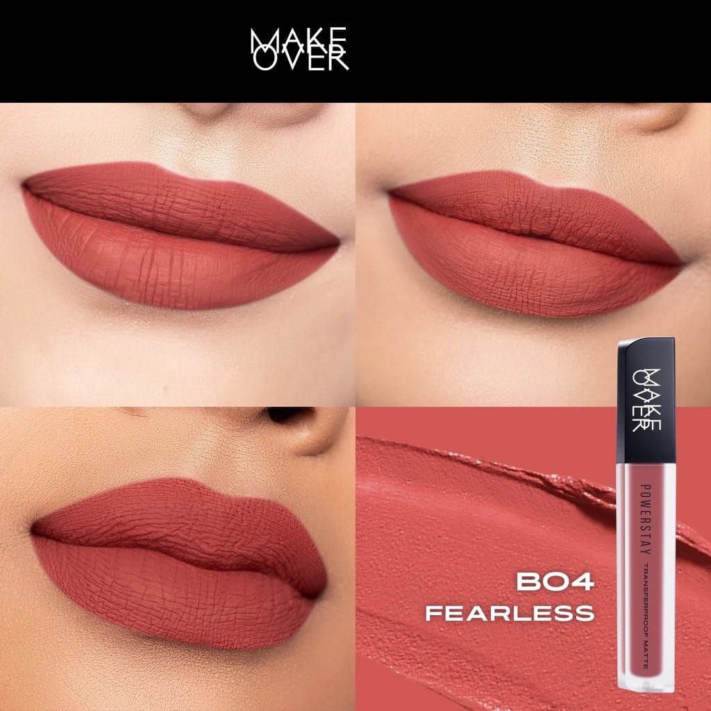 Make Over Powerstay Transferproof Matte Lip Cream - B04 Fearless Make Over Powerstay Transferproof Matte Lip Cream - B04 Fearless