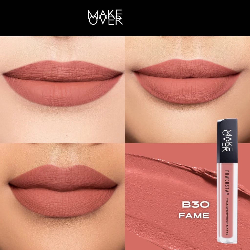 Make Over Powerstay Transferproof Matte Lip Cream - B30 Fame