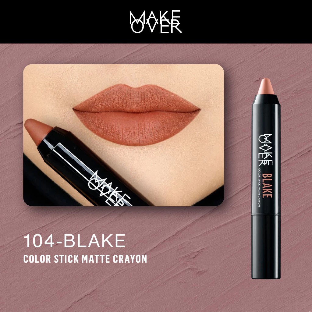 Make Over Color Stick Matte Lip Crayon - 104 Blake