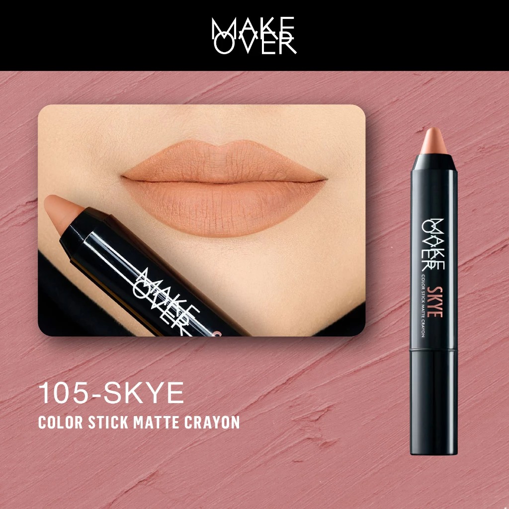 Make Over Color Stick Matte Lip Crayon - 105 Skye