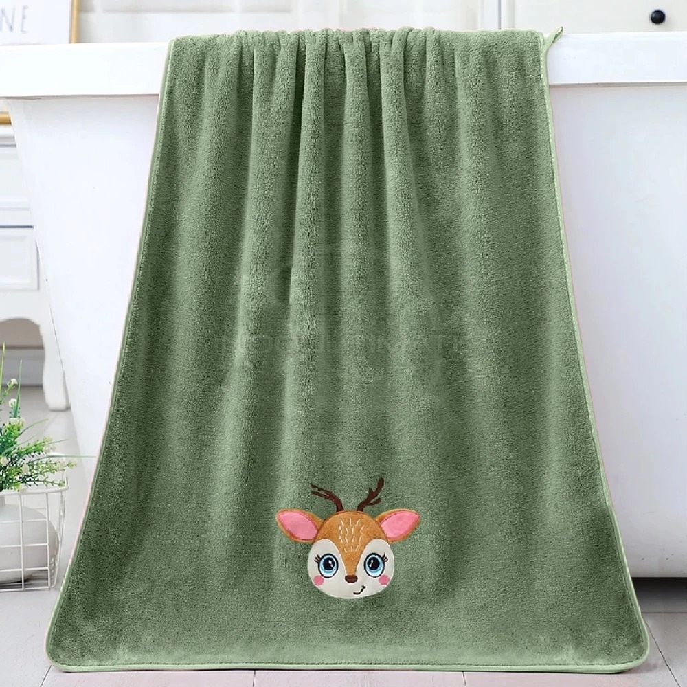 Handuk Baby Karakter (50cm x 100cm) - RUSA (Handuk Bayi Lucu)