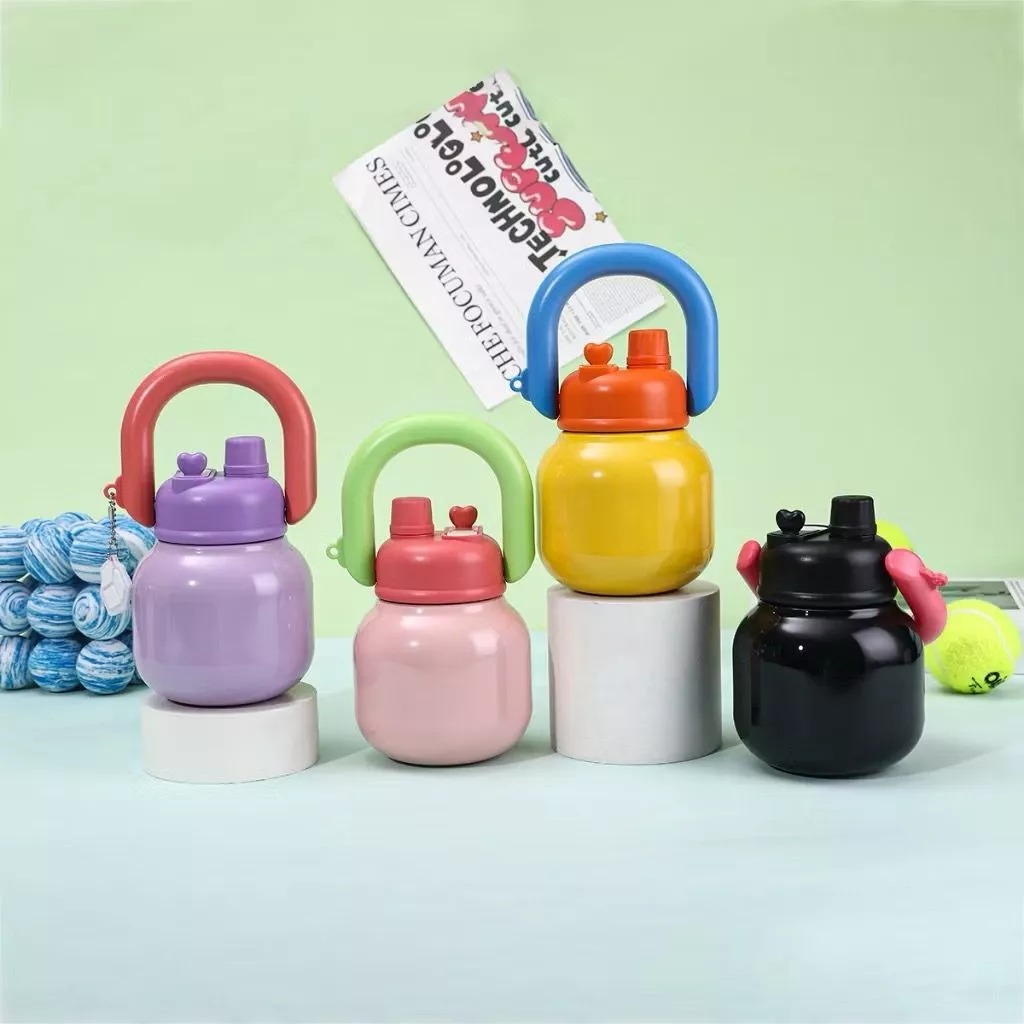 Botol Minum 2in1 JEJU 800ml (BC09) - HITAM (Tumbler Unik Anti Tumpah)