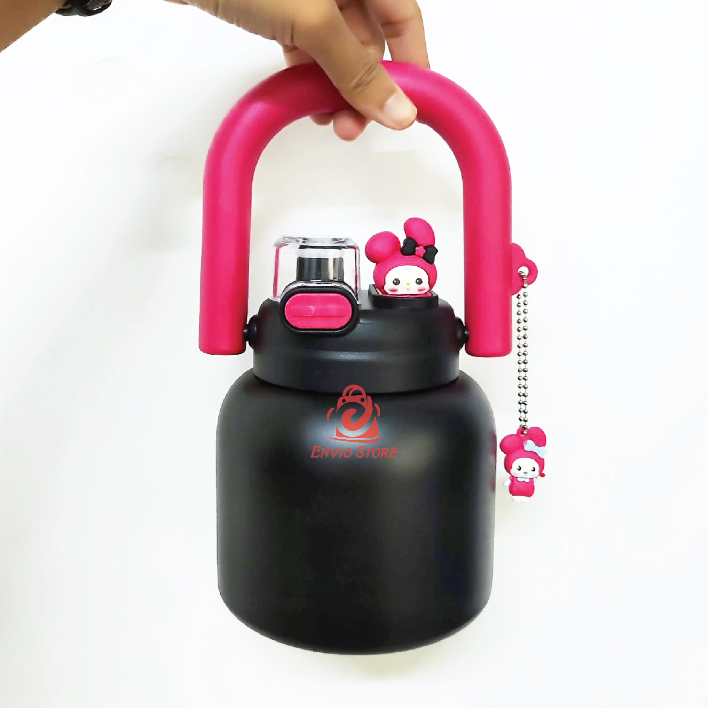 Termos 2in1 Kawaii Jug 1000ml (9230) - HIJAU (Vacuum Cup Happy Everyday) Termos 2in1 Kawaii Jug 1000ml (9230) - HIJAU (Vacuum Cup Happy Everyday)