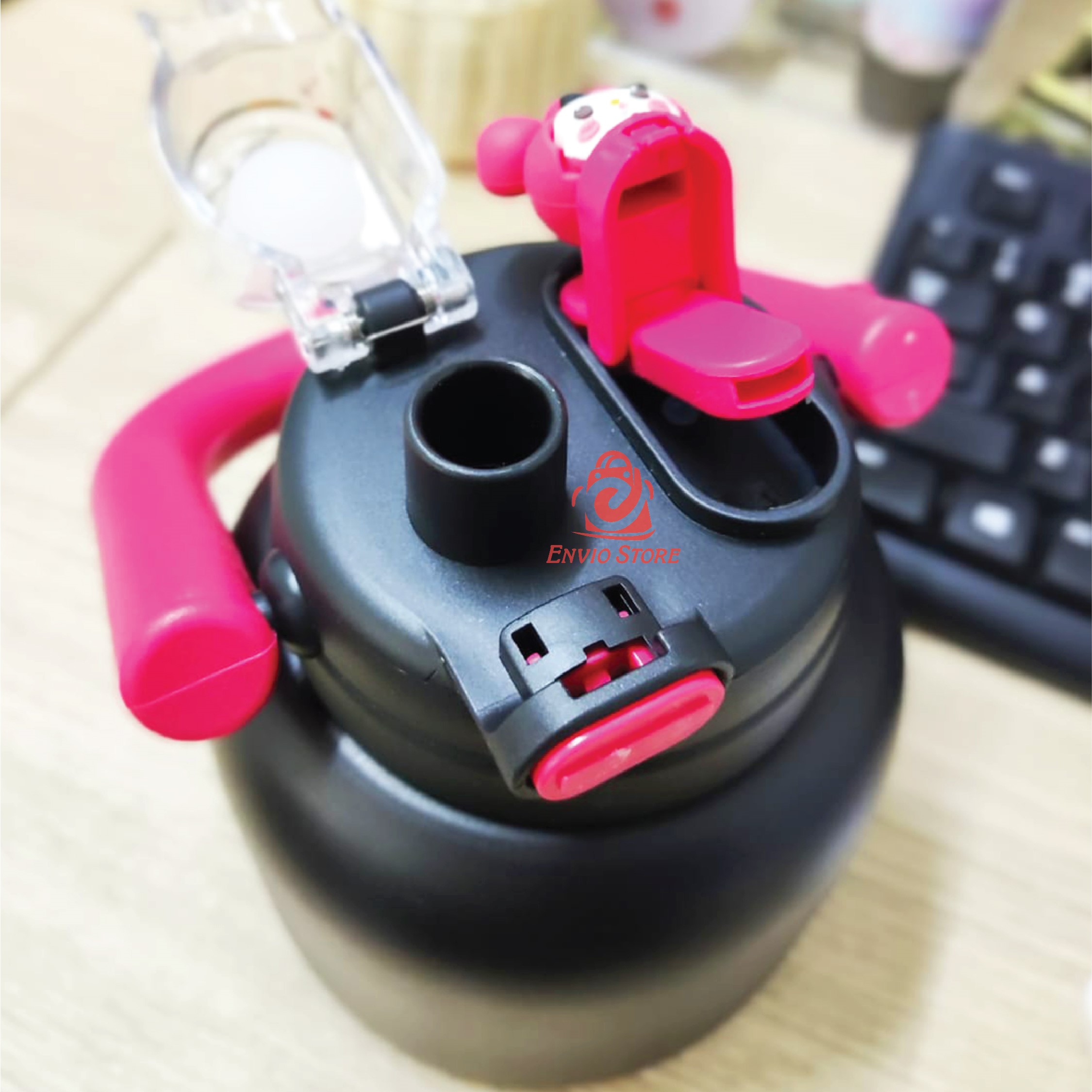 Termos 2in1 Kawaii Jug 1000ml (9230) - HIJAU (Vacuum Cup Happy Everyday) Termos 2in1 Kawaii Jug 1000ml (9230) - HIJAU (Vacuum Cup Happy Everyday)