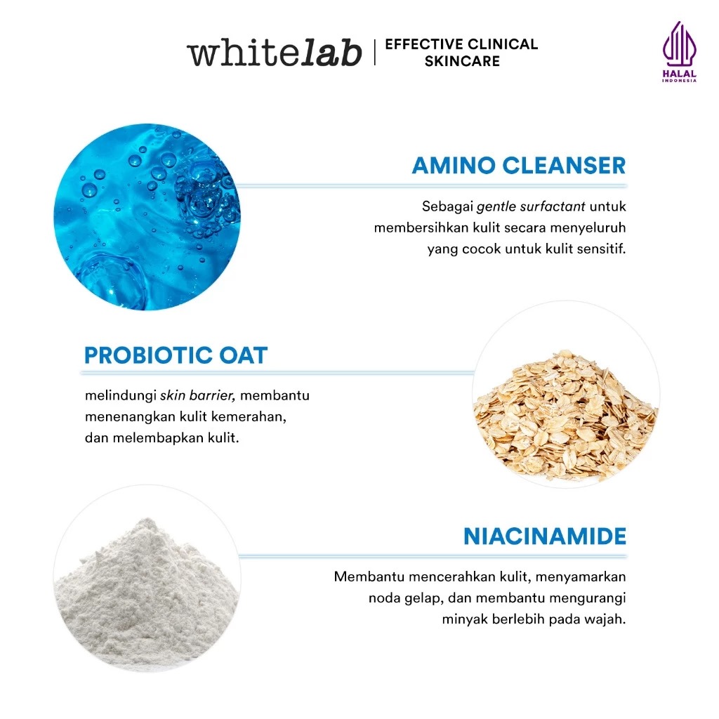 WHITELAB pH-Balanced Facial Cleanser 100gr