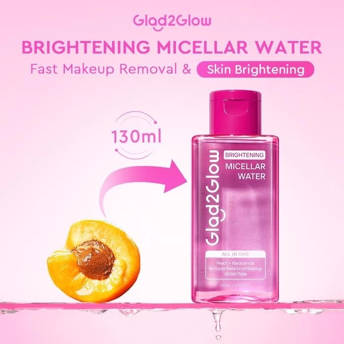 Glad 2 Glow Micellar Water - Brightening 130ml Glad 2 Glow Micellar Water - Brightening 130ml