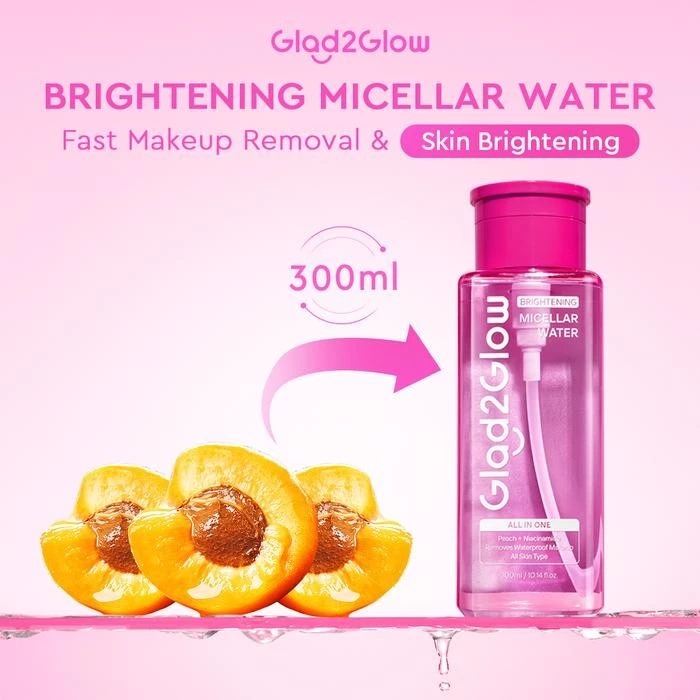 Glad 2 Glow Micellar Water - Brightening 300ml Glad 2 Glow Micellar Water - Brightening 300ml