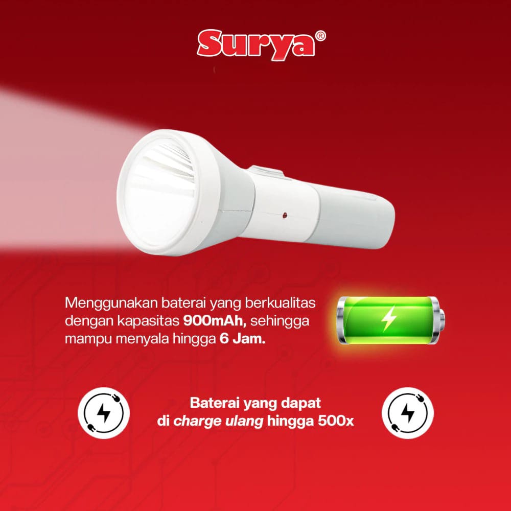 Surya Lampu Senter SYT L4W 3COB Emergency Lamp Rechargeable Surya Lampu Senter SYT L4W 3COB Emergency Lamp Rechargeable
