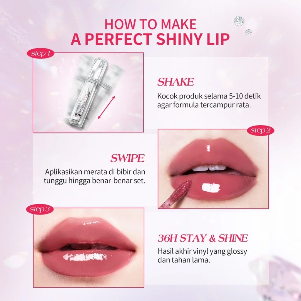 BNB Barenbliss Aura Mood Transferproof Vinyl Lip Cream 2,5ml - 789 Cute Smile