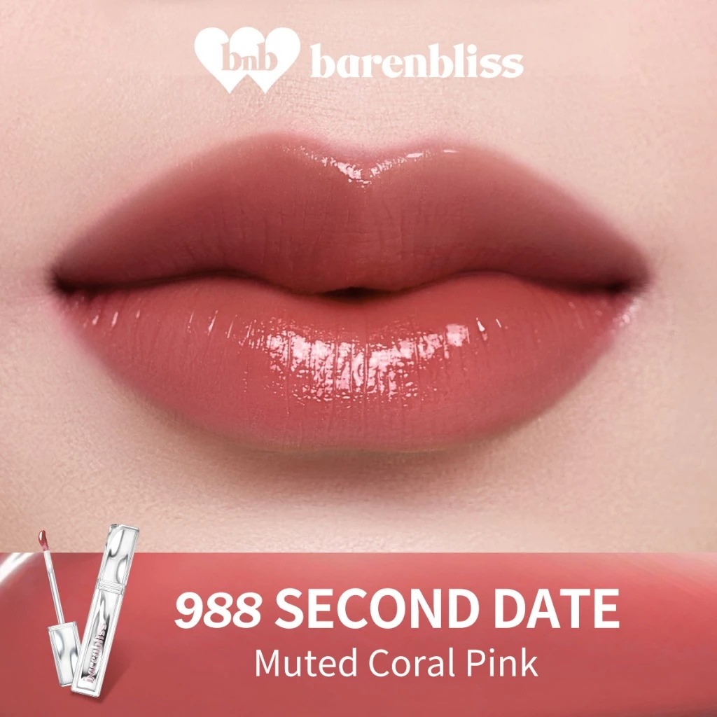 BNB Barenbliss Aura Mood Transferproof Vinyl Lip Cream 2,5ml - 988 Second Date