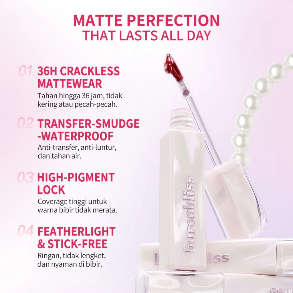 BNB Barenbliss Aura Mood Transferproof Matte Lip Cream 2.5 ml - 115 Starry Night