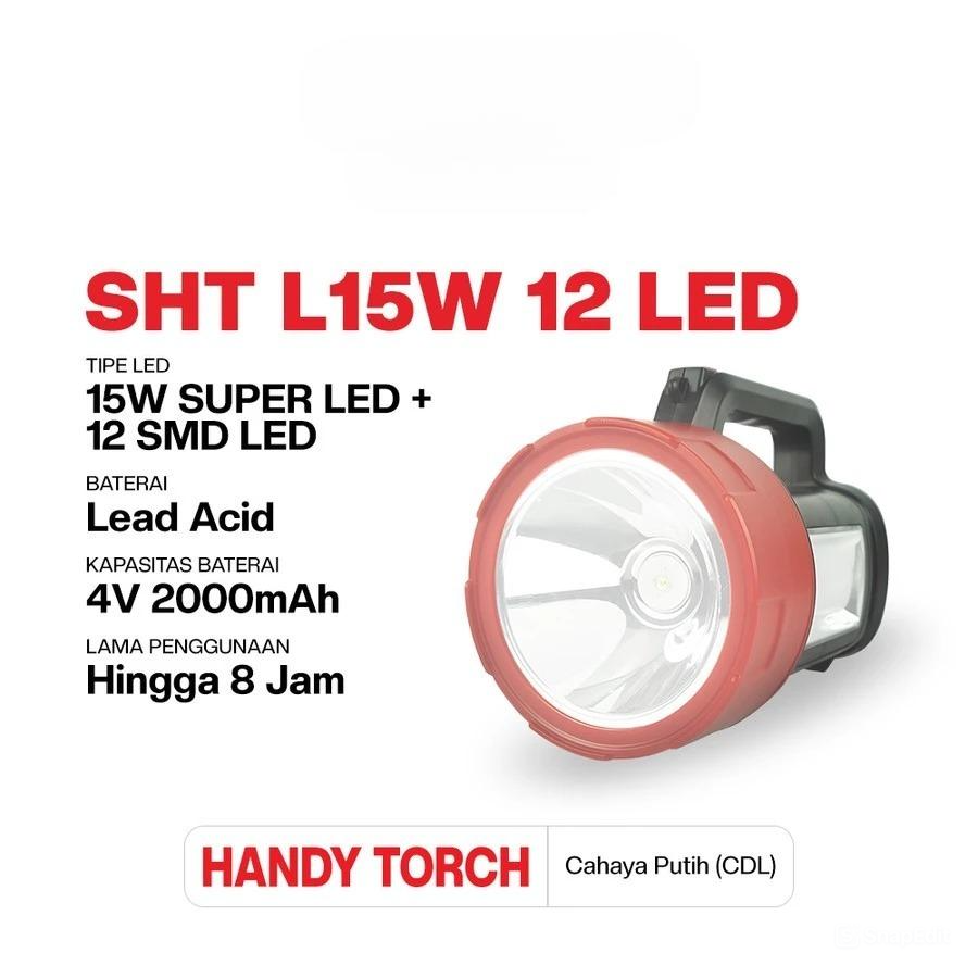Surya Lampu Senter SHT L15W 12LED Emergency Lamp Rechargeable Surya Lampu Senter SHT L15W 12LED Emergency Lamp Rechargeable