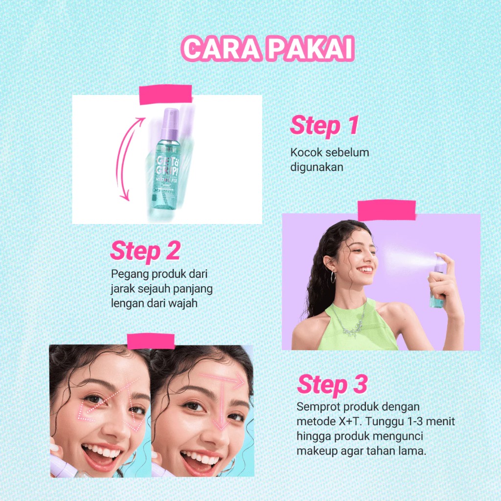 Dazzle Me Get a Grip! Makeup Setting Spray HYDRO Fix 60ml