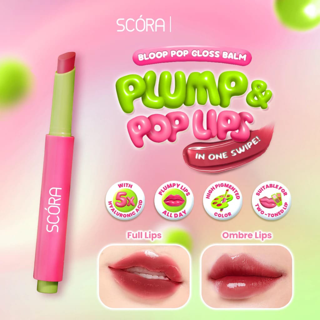 Scora Bloop Pop Gloss Balm 2gr - 01 Maple Drizzle
