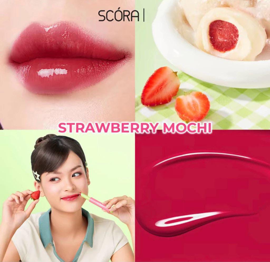 Scora Bloop Pop Gloss Balm 2gr - 02 Strawberry Mochi