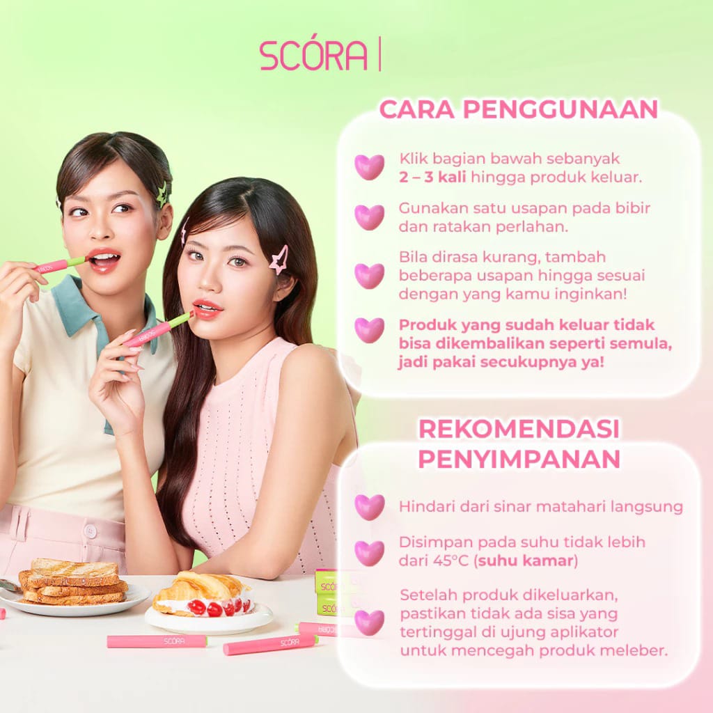 Scora Bloop Pop Gloss Balm 2gr - 02 Strawberry Mochi