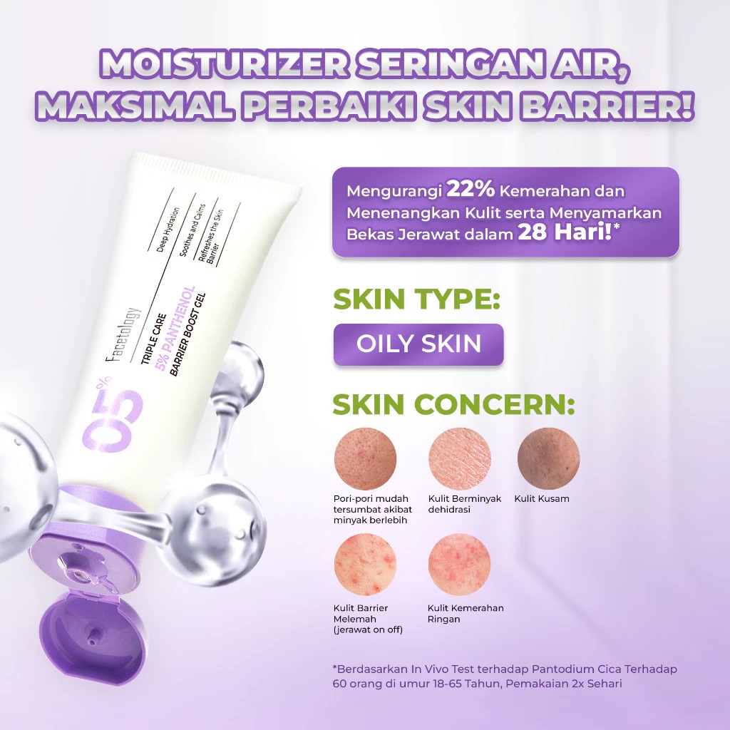 Facetology Triple Care 5% Panthenol Barrier Boost Gel 40gr