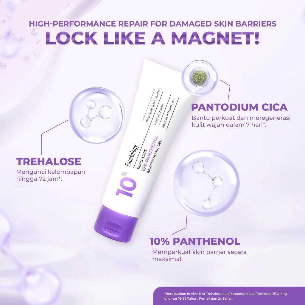 Facetology Triple Care 10% Panthenol Barrier Boost Gel 40gr