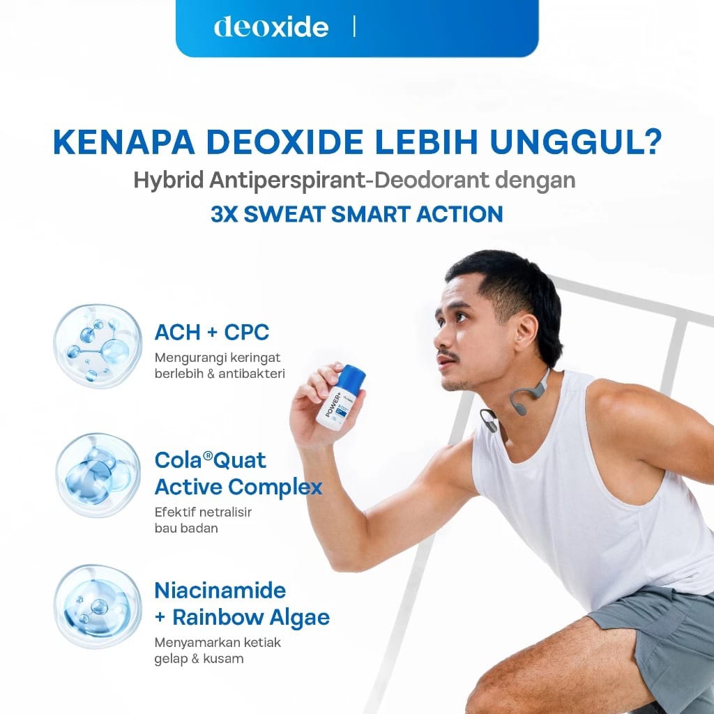 Deoxide Antiperspirant Deodorant 50gr - Power+ (Extra Dry)