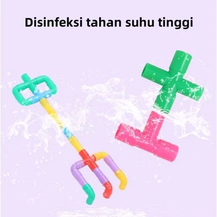 Mainan Susun Pipa 50pcs (Balok Pipa Edukasi Anak)