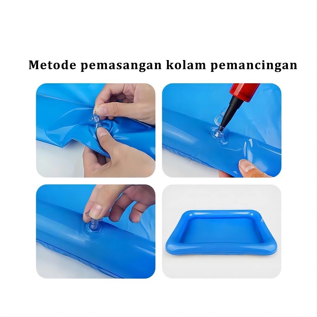 Mainan Memancing Set 16pcs (Pancing + Jaring + Kolam + 12 Ikan)