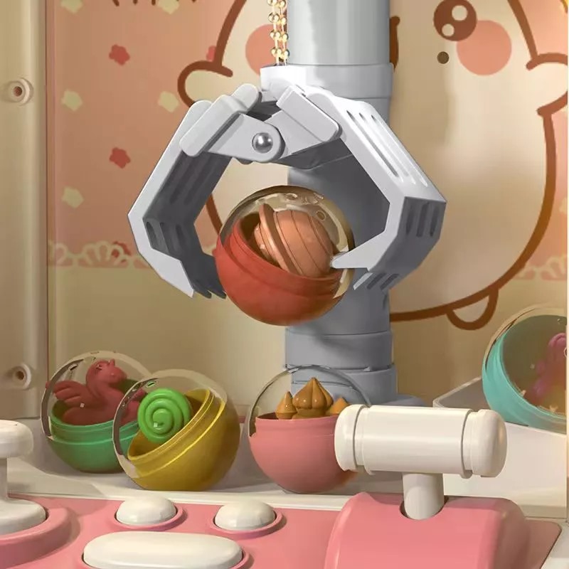 Mesin Capit Boneka - PINK (Mainan Capit Boneka Mini)