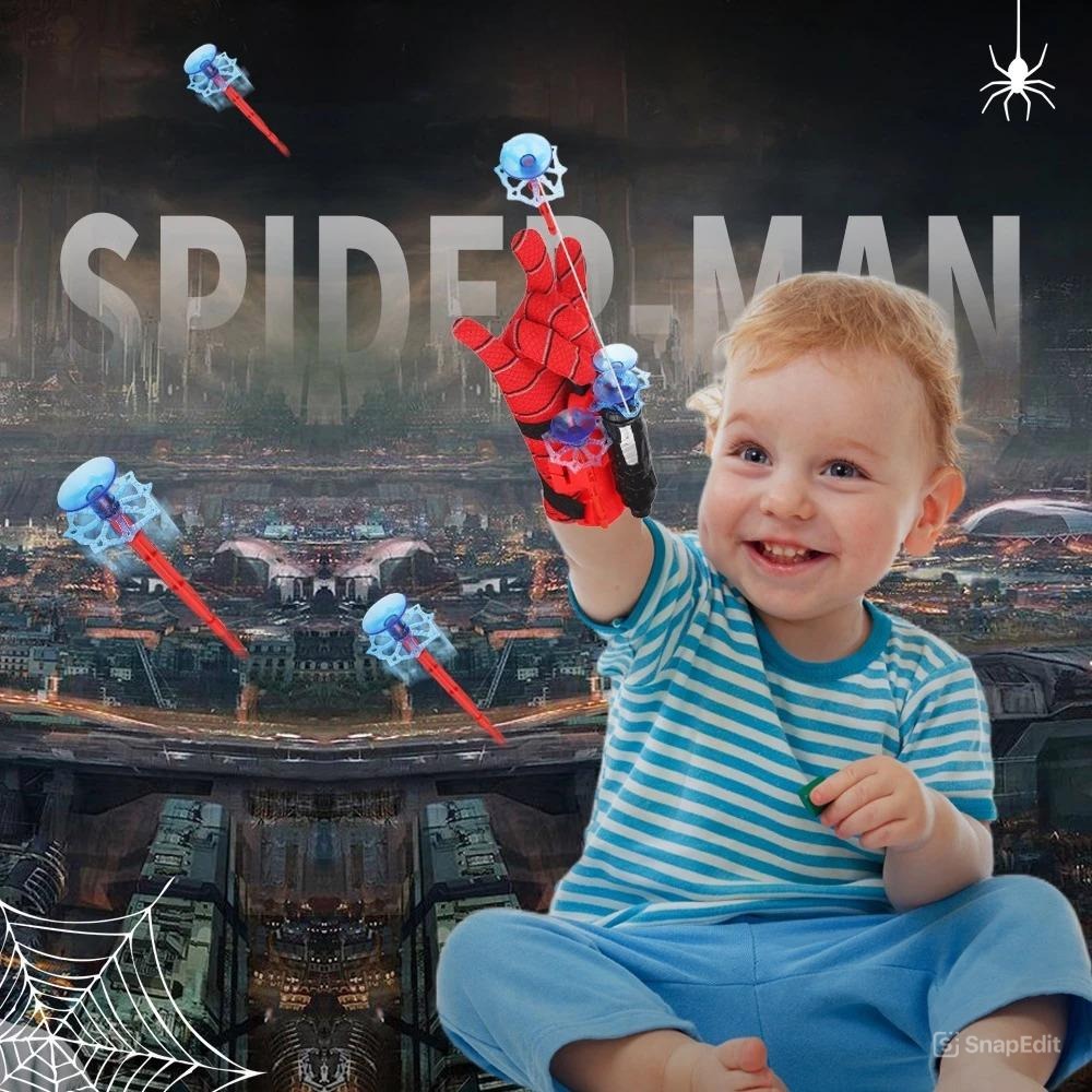 Mainan Sarung Tangan Spiderman (Sarung Tangan Mainan Anak)