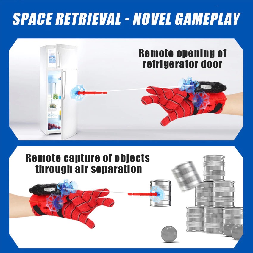 Mainan Sarung Tangan Spiderman (Sarung Tangan Mainan Anak)