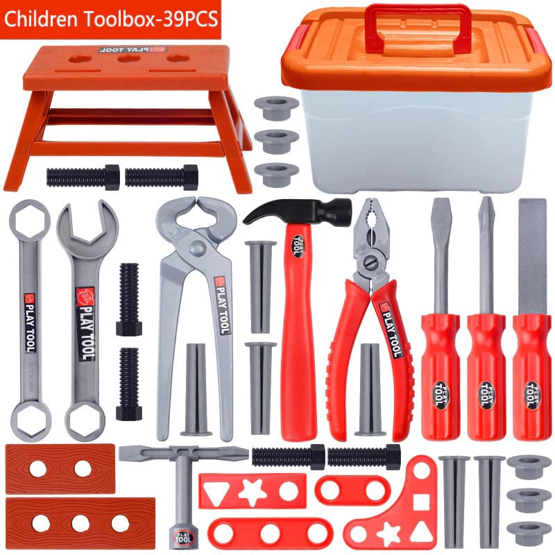 Mainan Set Perkakas 39pcs (Mainan Toolbox Kit)