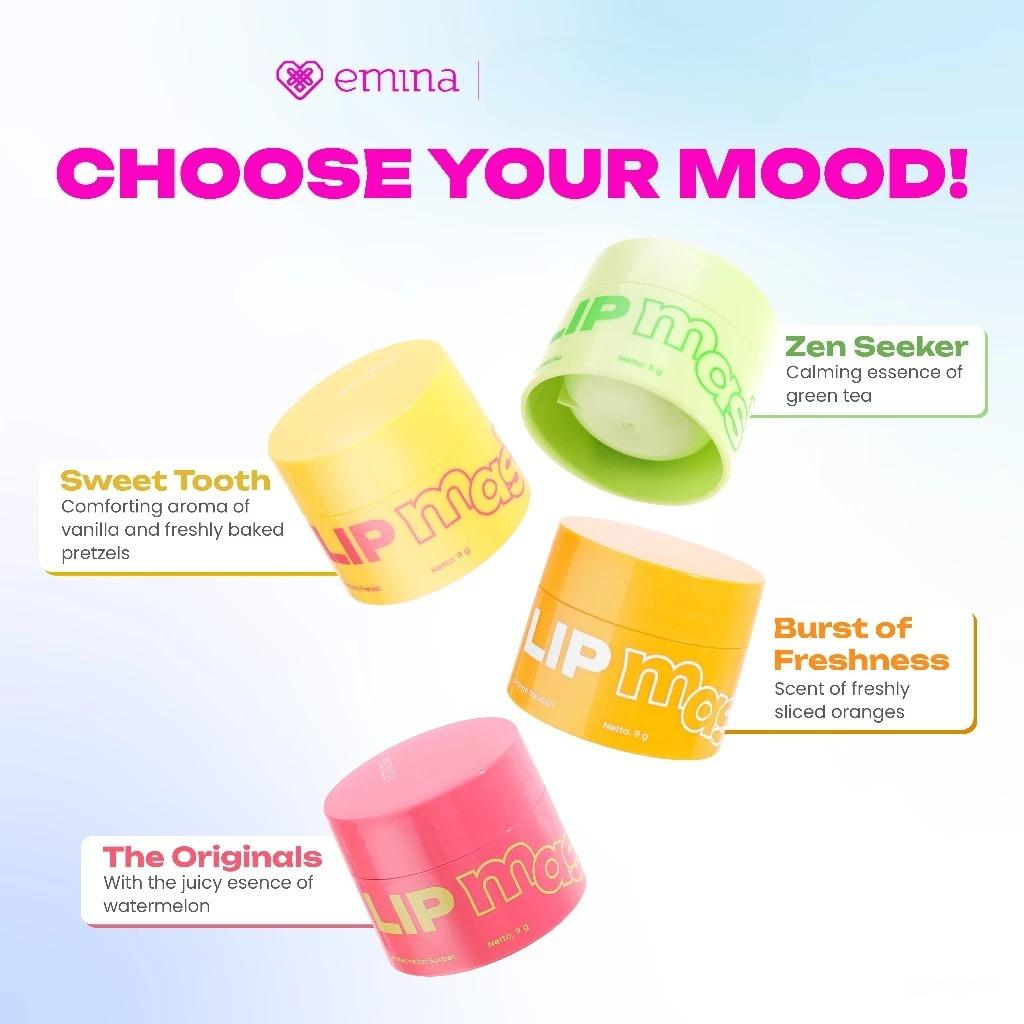 Emina Lip Mask 9gr - Vanilla Pretzel (Kuning)