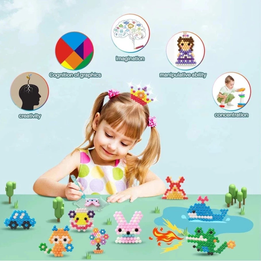 Mainan DIY Magic Water Beads 15 Color (Mainan Edukasi Anak)