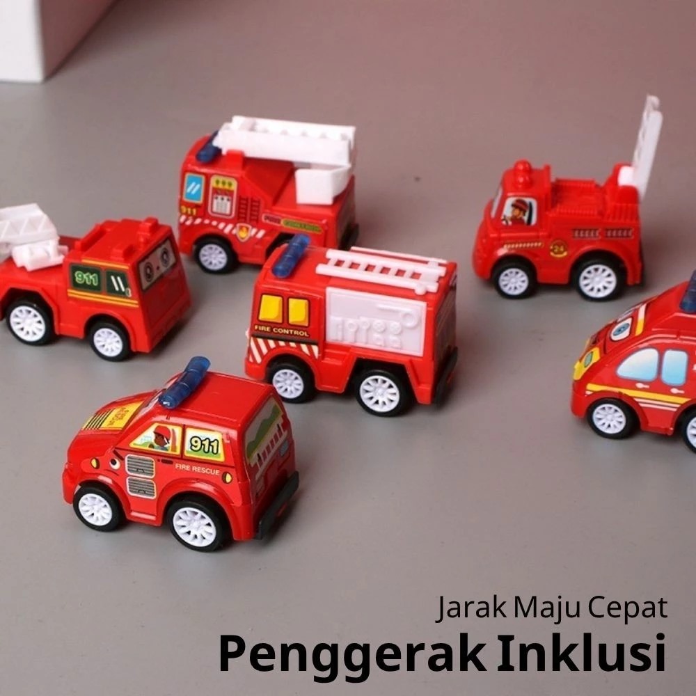 Mainan Mobil Pullback (Isi 6pcs) - MIX