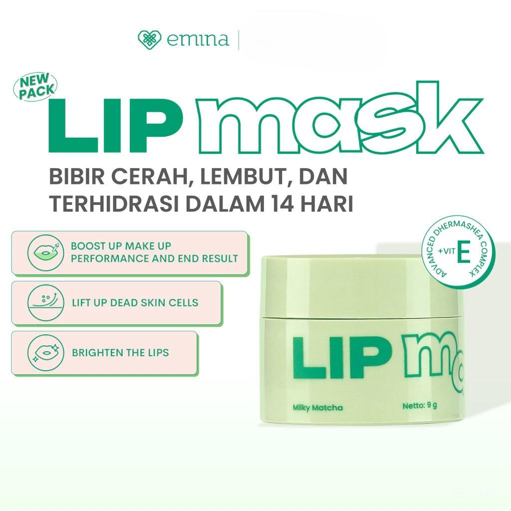 Emina Lip Mask 9gr - Milky Matcha (Hijau)