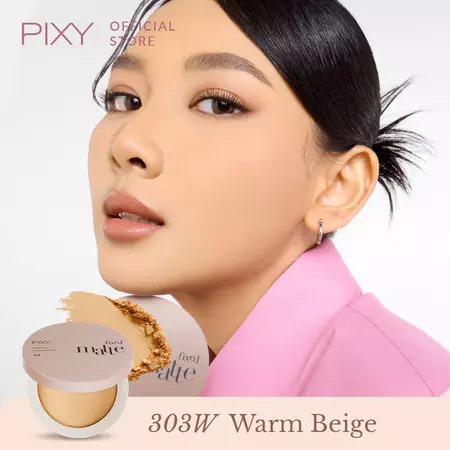 Pixy Fixed Matte Powder Foundation 9.5gr - 303W Warm Beige