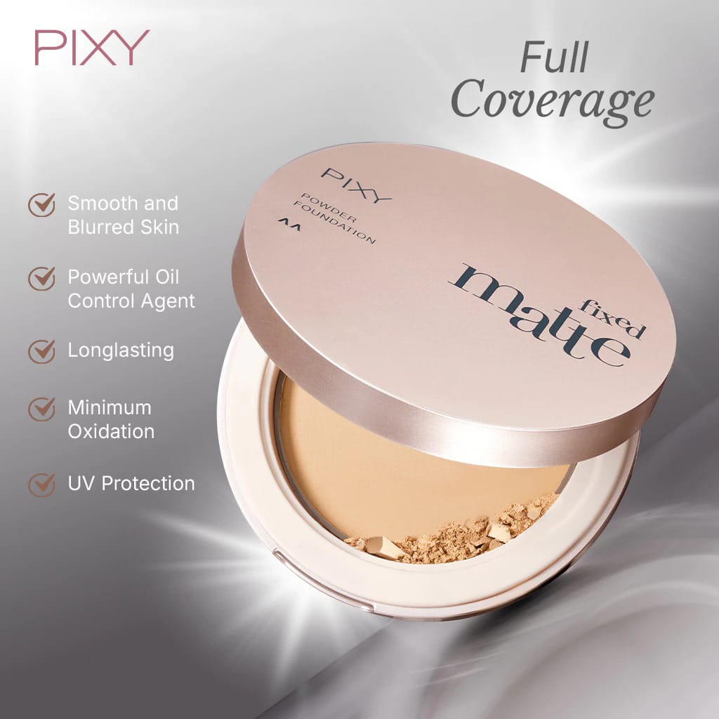 Pixy Fixed Matte Powder Foundation 9.5gr - 303W Warm Beige