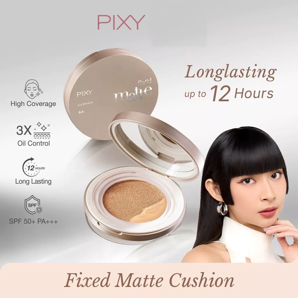Pixy Fixed Matte Cushion 11gr - 202N Light Ivory