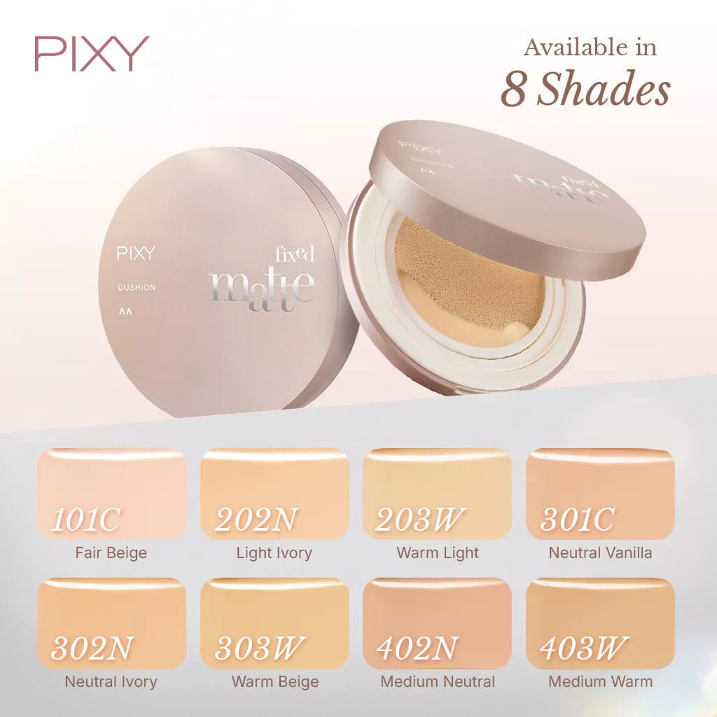Pixy Fixed Matte Cushion 11gr - 202N Light Ivory