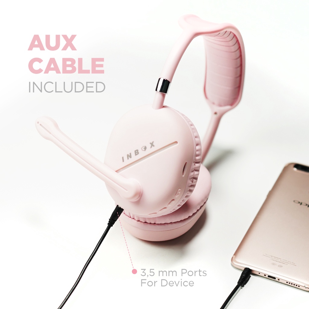 INBOX Pink Series - Headphone Wireless Cloudy (Limited Edition)