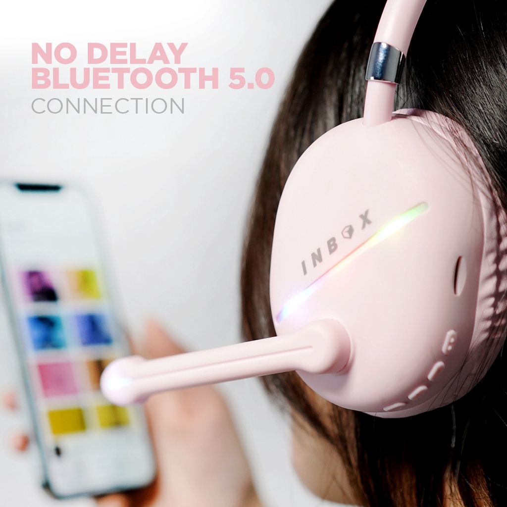 INBOX Pink Series - Headphone Wireless Cloudy (Limited Edition)