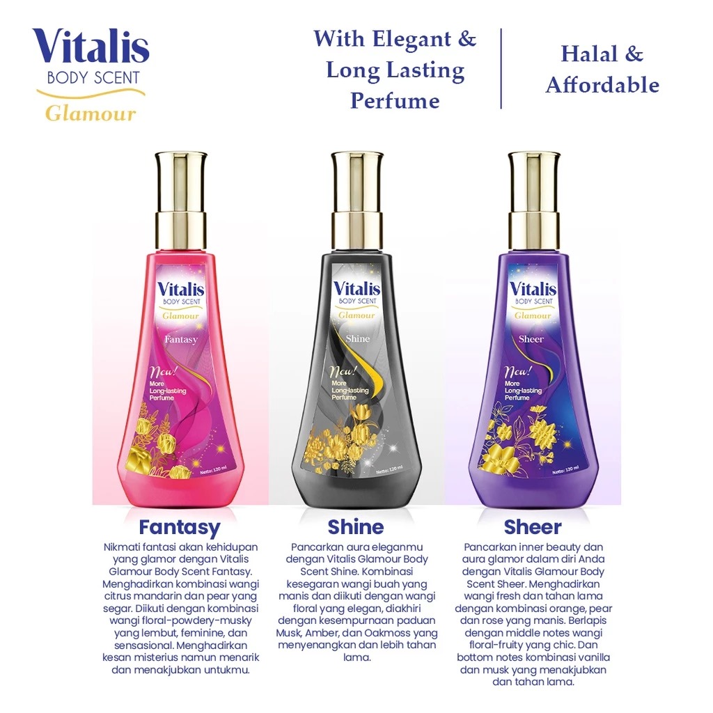 Vitalis Body Scent Glamour 120ml - Fantasy