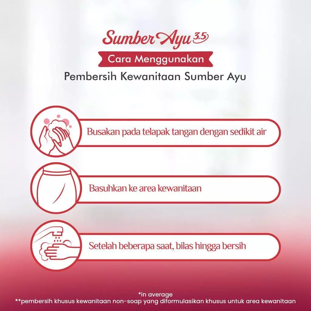 Sumber Ayu Feminine Hygiene Wash 90ml - Pearly White