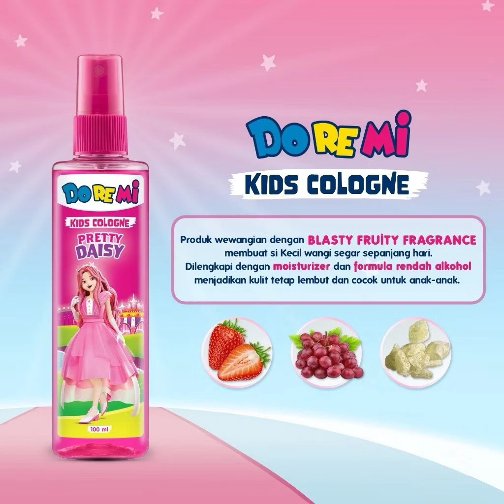 Doremi Kids Cologne 100ml - Pretty Daisy Pink