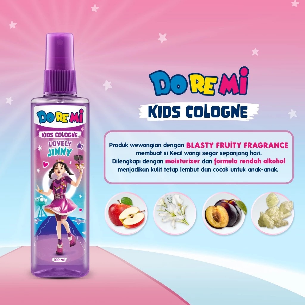 Doremi Kids Cologne 100ml - Lovely Jinny Ungu