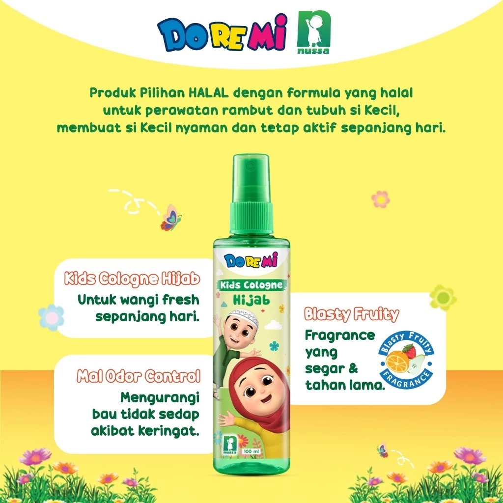 Doremi Kids Cologne 100ml - Hijab Hijau