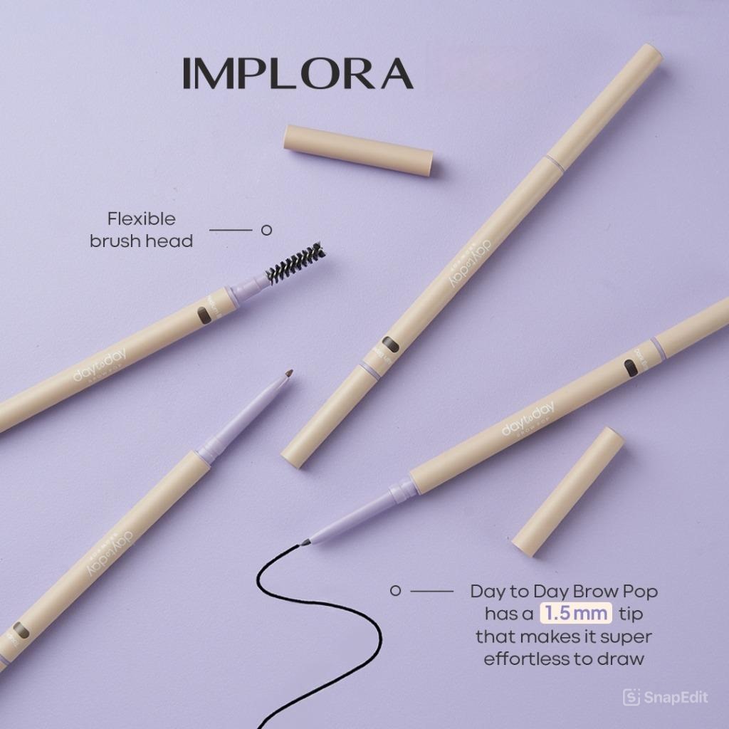 (PAKET ISI 12) Implora Day to Day Series Brow Pop - Medium Brown