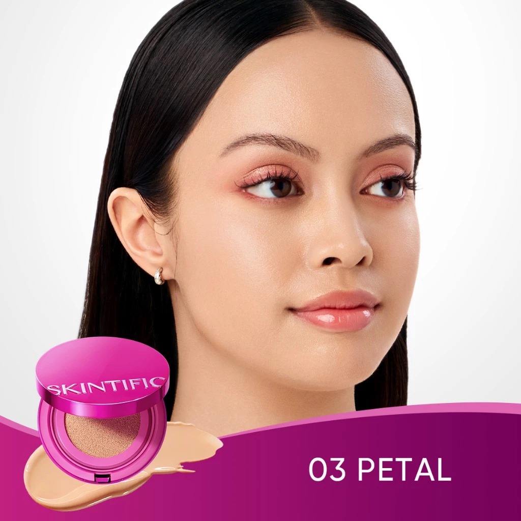 Skintific Cover Glow Perfect Pink Cushion 11gr - 03 Petal