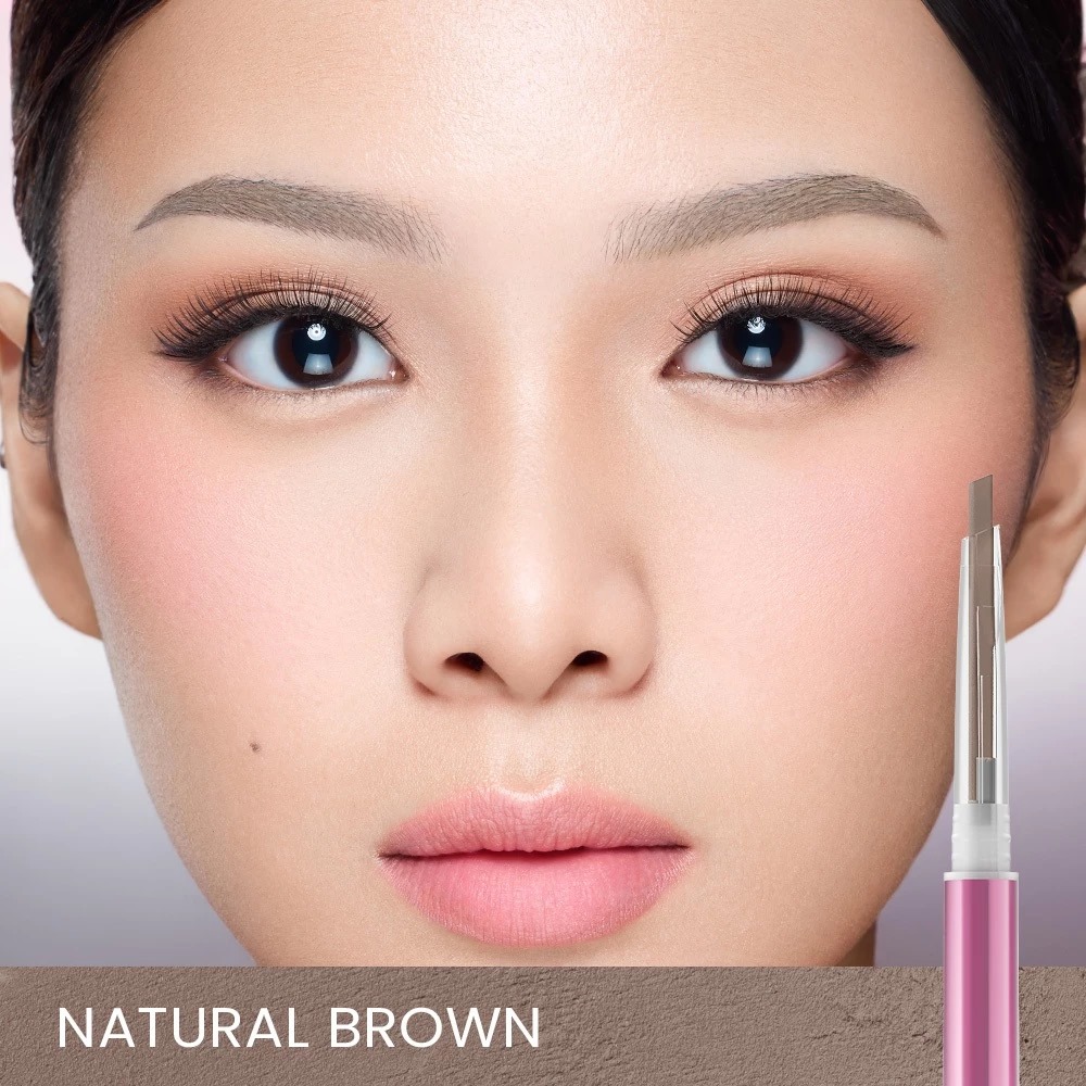 Hanasui Next Level 2in1 Browmatic Definer 0.06gr - 01 Natural Brown Hanasui Next Level 2in1 Browmatic Definer 0.06gr - 01 Natural Brown
