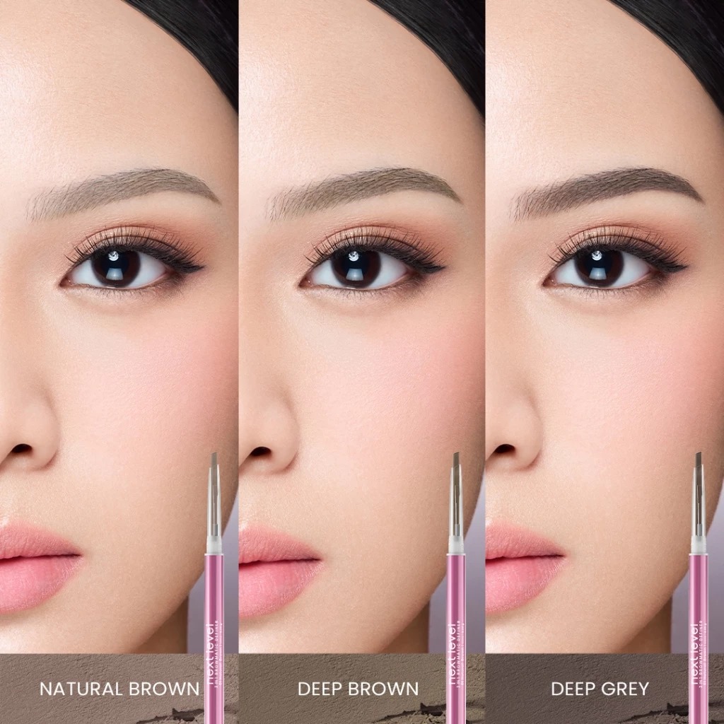 Hanasui Next Level 2in1 Browmatic Definer 0.06gr - 01 Natural Brown